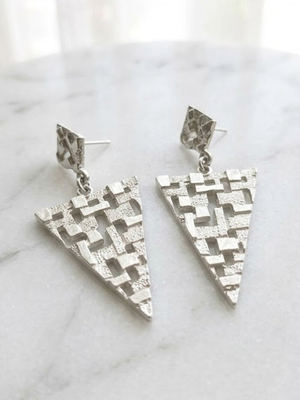 Ladies Silver Earrings